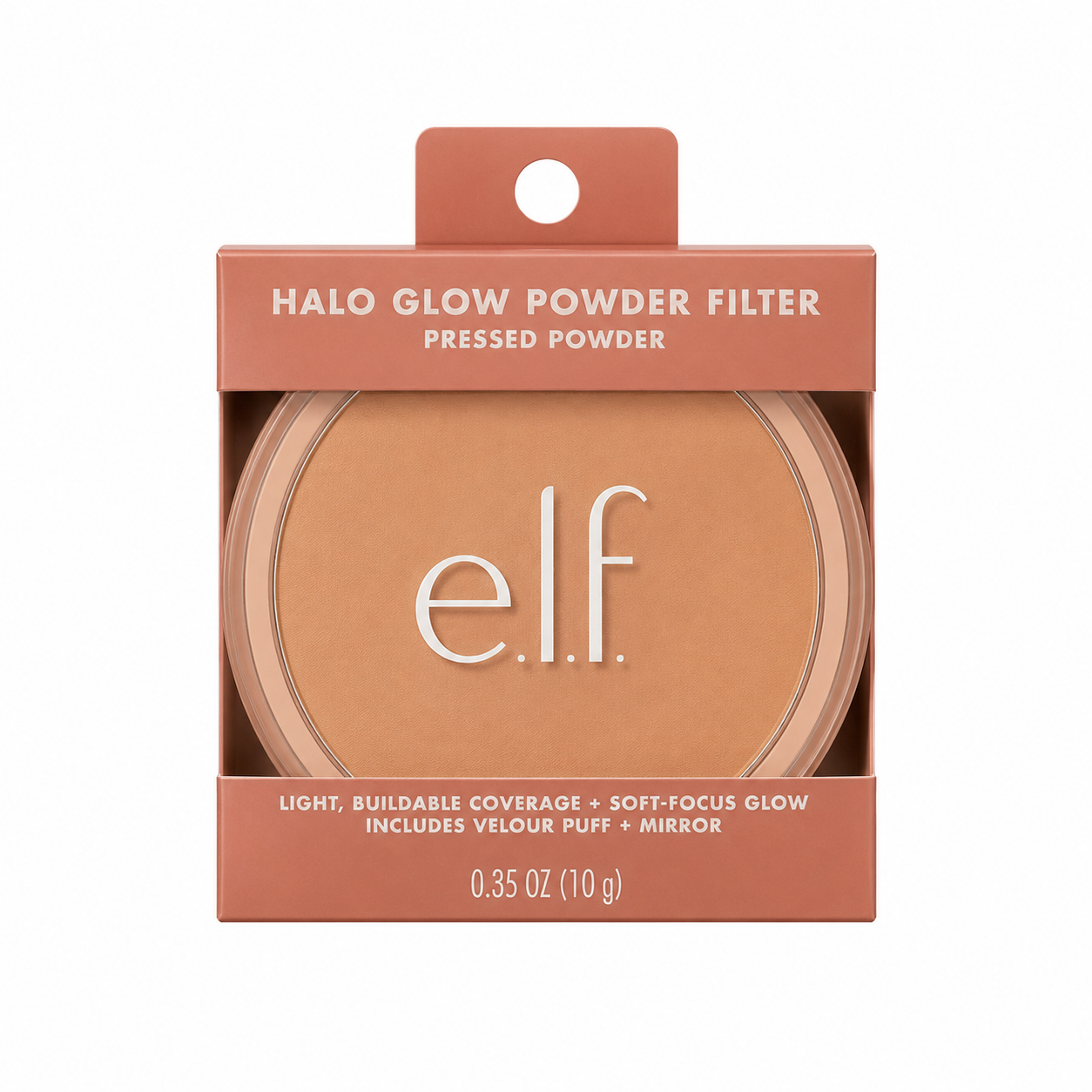 Polvo Compacto e.l.f Halo Glow Powder Filter – Acabado Filtro Tono Light Neutral