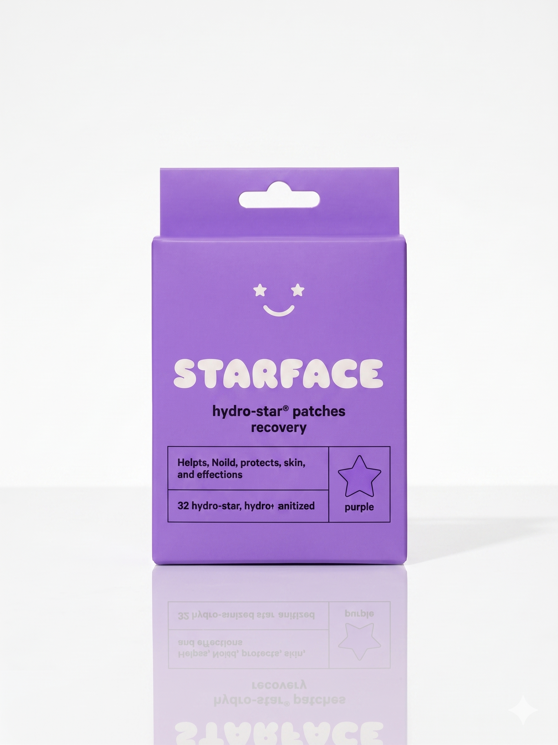 Parches para Granitos Starface Hydro-Star – Hidrocoloide en Forma de Estrella Tono Purple