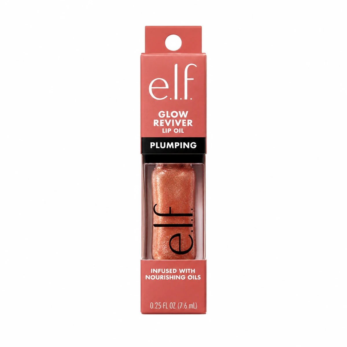 Aceite Labial e.l.f Glow Reviver con Efecto Volumen – Tono Apricot Feelings