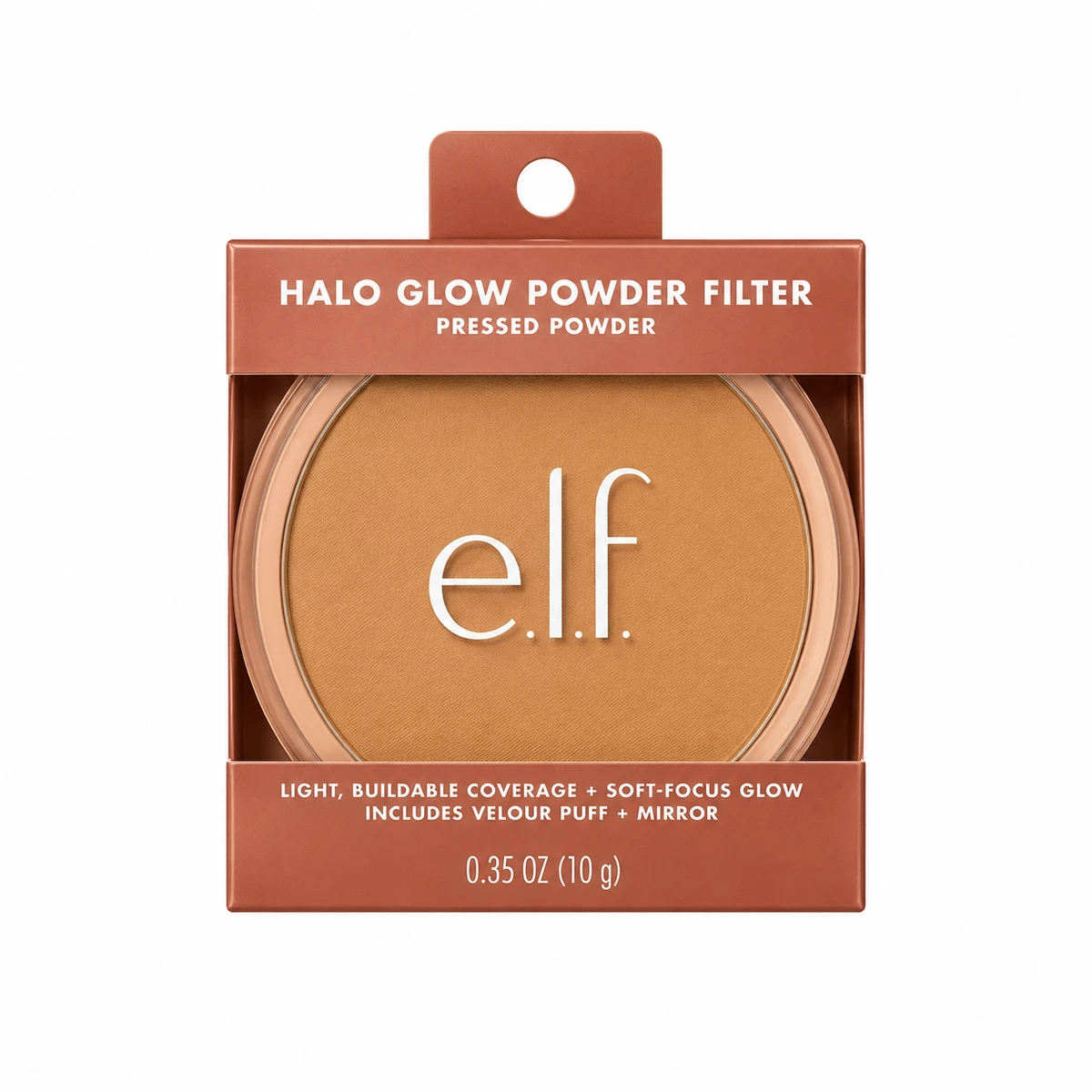 Polvo Compacto e.l.f Halo Glow Powder Filter – Acabado Filtro Tono Light Warm