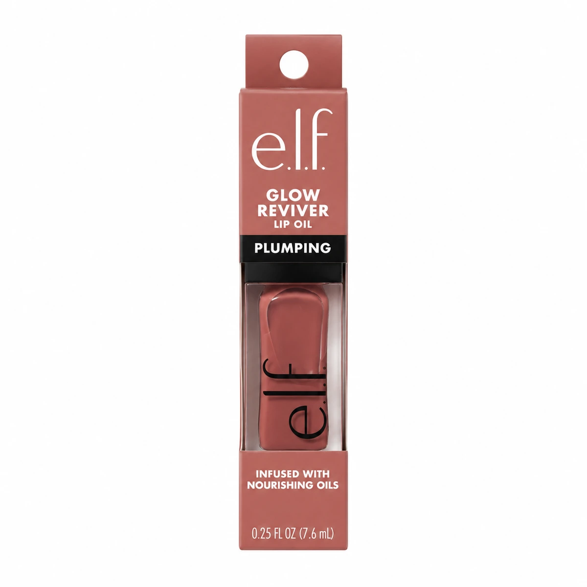 Aceite Labial e.l.f Glow Reviver con Efecto Volumen – Tono Major Mauve
