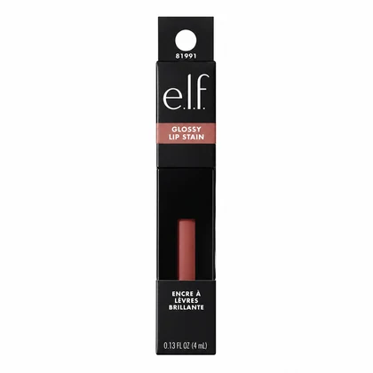 Glossy Lip Stain e.l.f – Tinta de Labios con Brillo Larga Duración Rosé Rizzin' foto 2