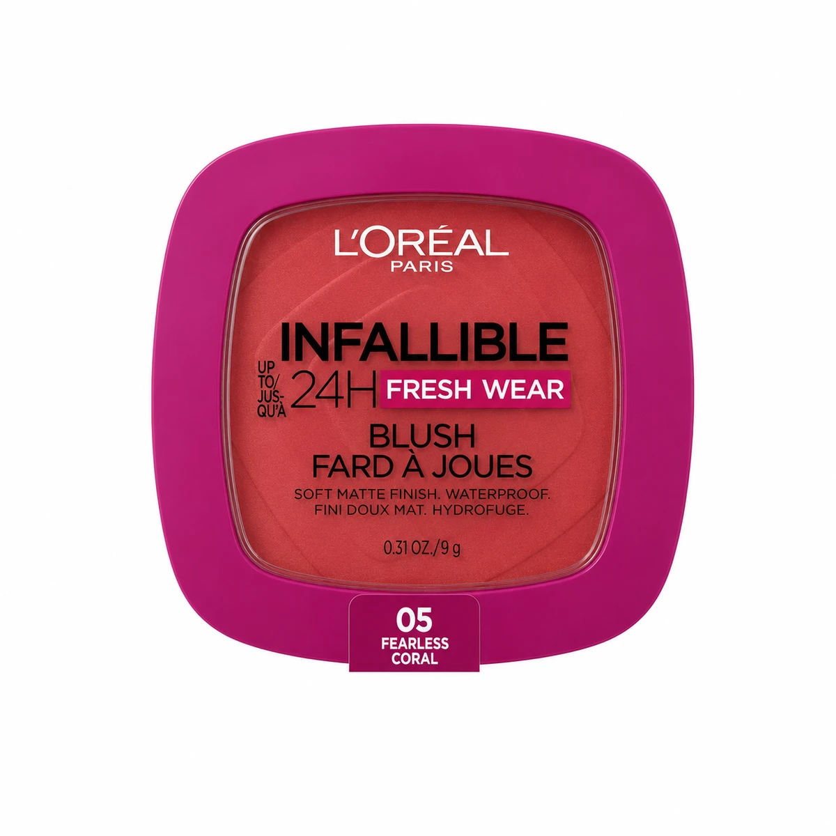 Rubor Líquido L'Oréal Infallible 24H Wear – Larga Duración Tono 05 Fearless Coral