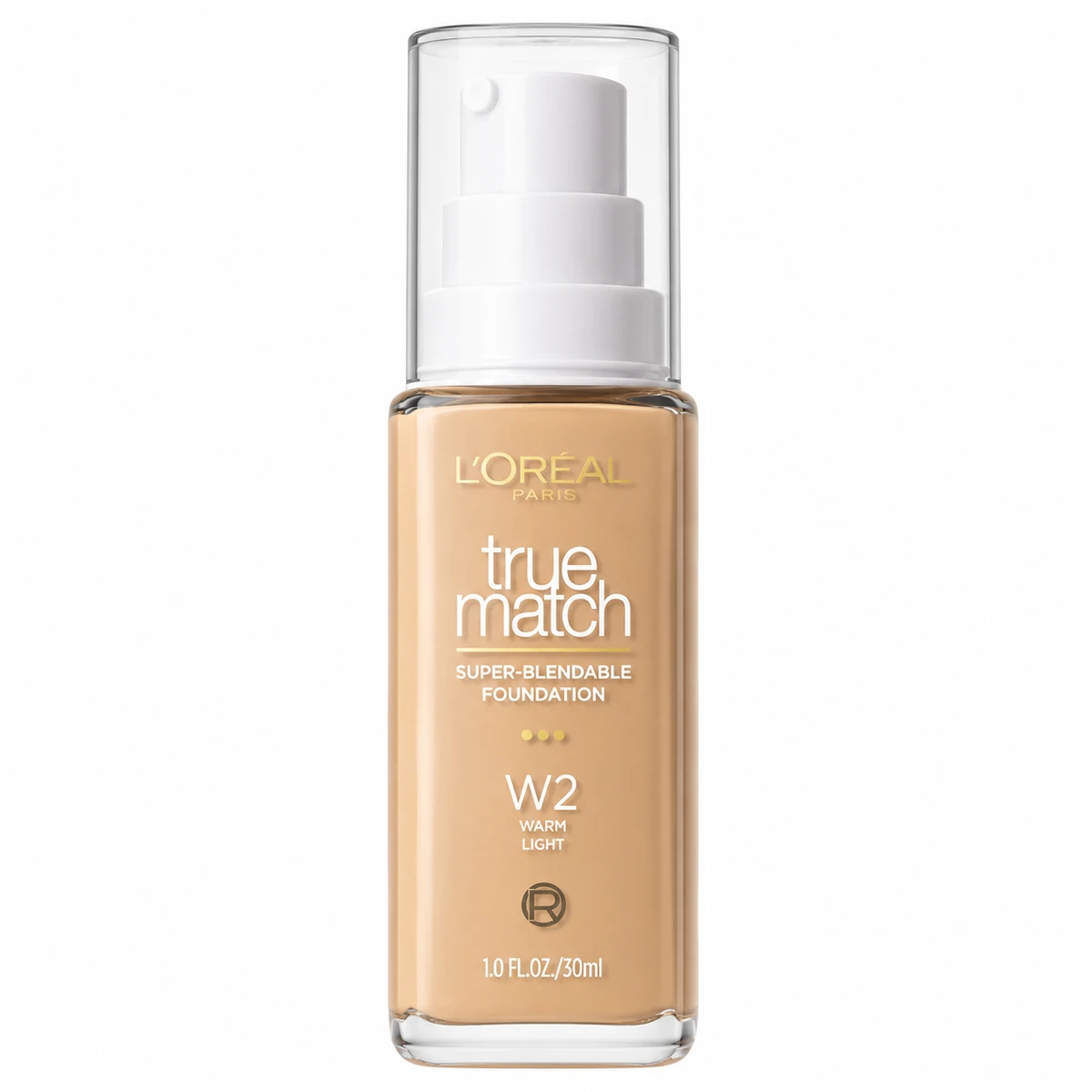 Base Líquida L'Oréal True Match – Cobertura Natural Tono W2 Warm Light Medium