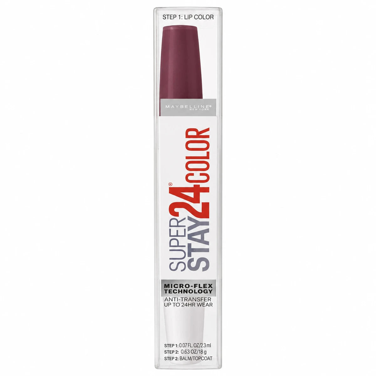 Labial Líquido Maybelline Super Stay 24 – Color que Dura Tono 055 Perpetual Plum