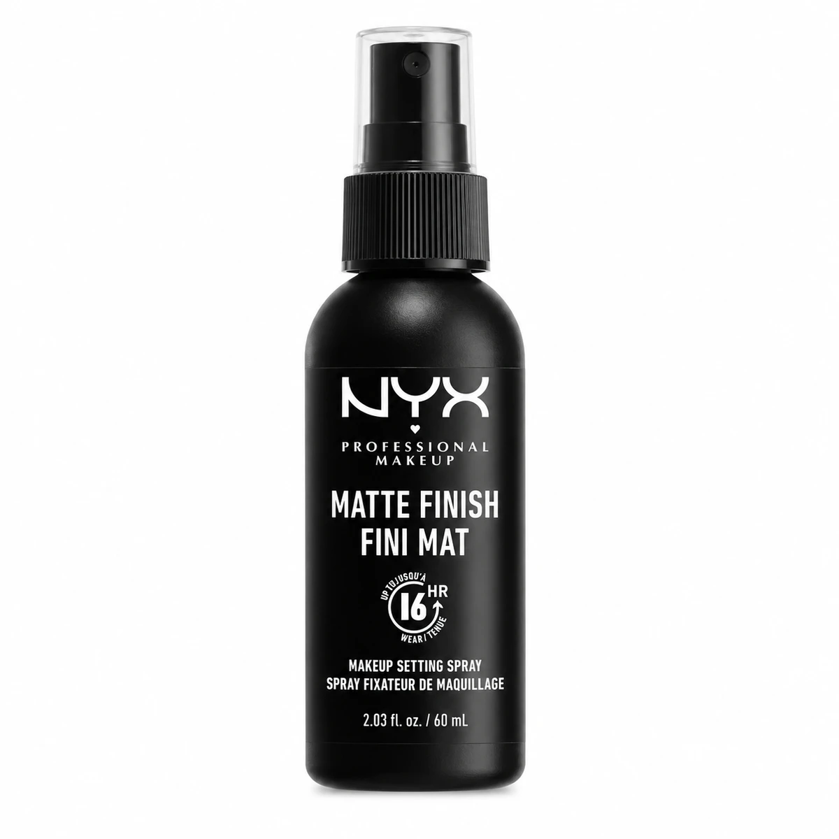Spray Fijador NYX Matte Finish 16HR – Acabado Mate Larga Duración