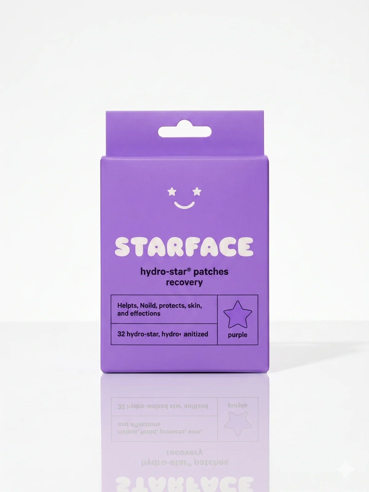 Parches para Granitos Starface Hydro-Star – Hidrocoloide en Forma de Estrella Tono Purple