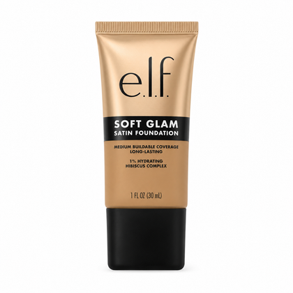 Base Líquida e.l.f Soft Glam Satin – Cobertura Media Tono 31 Medium Neutral