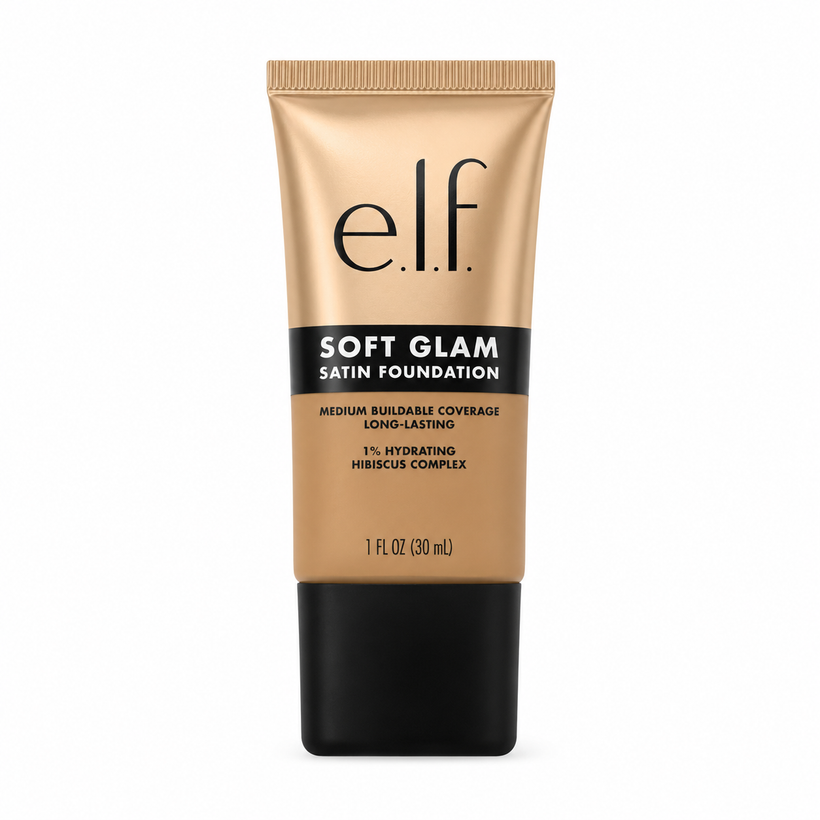 Base Líquida e.l.f Soft Glam Satin – Cobertura Media Tono 31 Medium Neutral