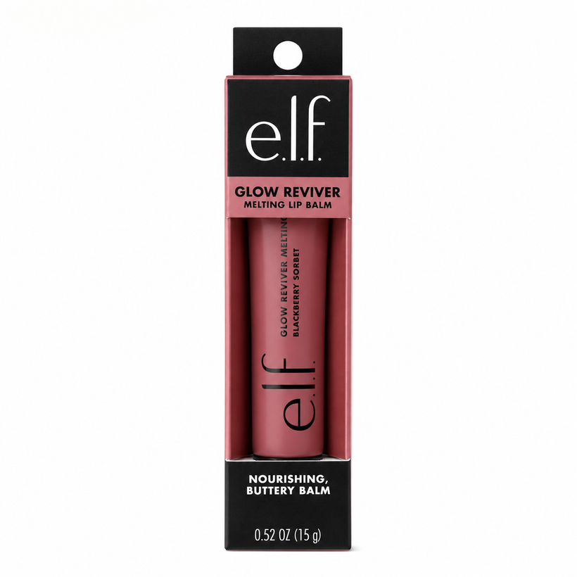 Bálsamo Labial e.l.f Glow Reviver Melting – Hidratación con Color Tono Blackberry Sorbet