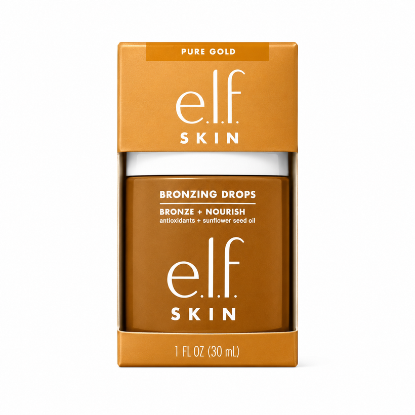 Gotas Bronceadoras e.l.f Skin Bronzing Drops Pure Gold – Glow Líquido Tono Bronze 2