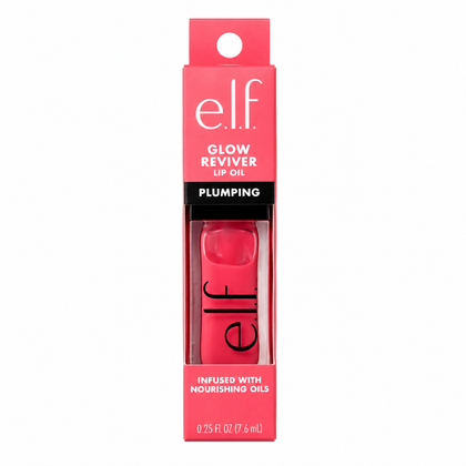 Aceite Labial e.l.f Glow Reviver con Efecto Volumen – Tono Burst Bubble