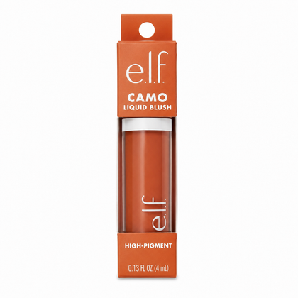 Rubor Líquido e.l.f Camo Liquid Blush – Alta Pigmentación Tono Copper Etiquette