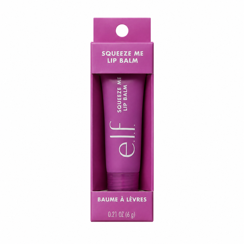 Bálsamo Labial e.l.f Squeeze Me – Hidratante con Aroma Tono Grape