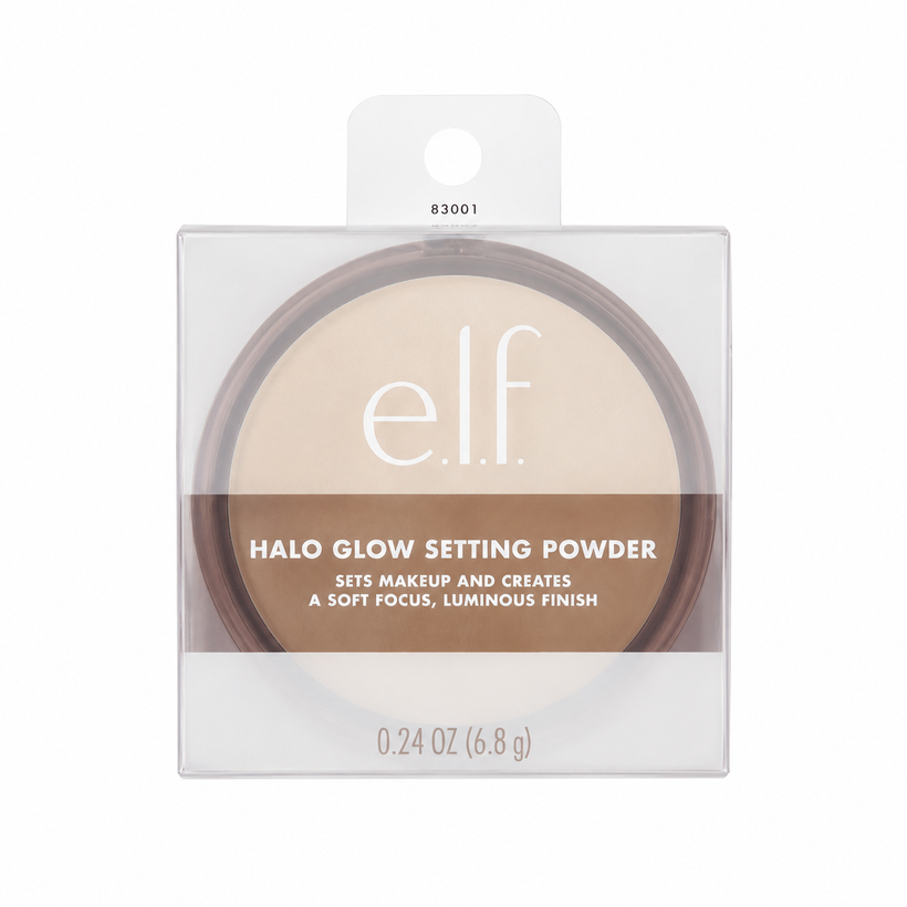 Polvo Fijador e.l.f Halo Glow Setting Powder – Acabado Luminoso Tono Medium