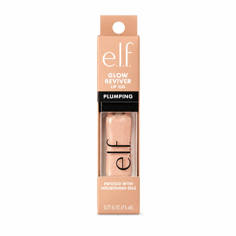 Aceite Labial e.l.f Glow Reviver con Efecto Volumen – Tono Piggy Bank