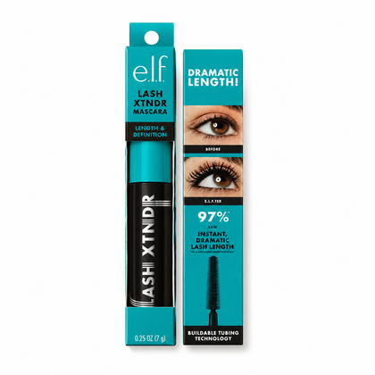 Máscara de Pestañas e.l.f Lash XTNDR – Alarga y Define Tono Pitch Black