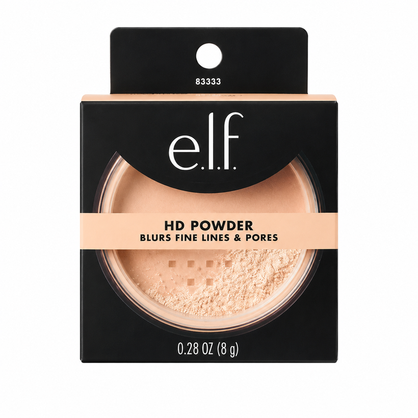 Polvo Traslúcido e.l.f HD Powder – Difumina Líneas y Poros Tono Soft Luminance