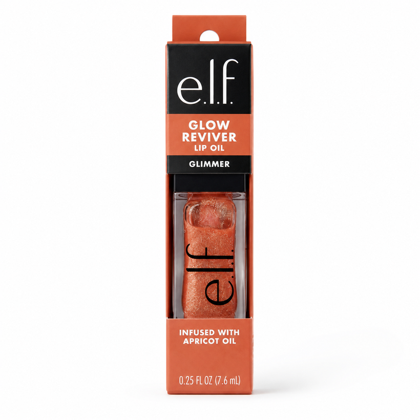 Aceite Labial e.l.f Glow Reviver Glimmer – Brillo con Destellos Tono Super-Neutral