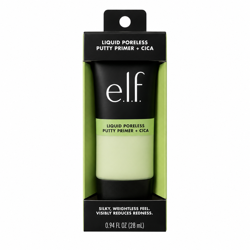 Primer Facial e.l.f Liquid Poreless Putty + Cica – Prebase Calmante Minimiza Poros
