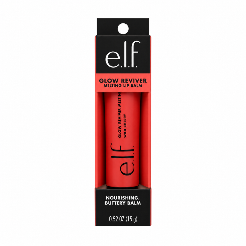 Bálsamo Labial e.l.f Glow Reviver Melting – Hidratación con Color Tono Wild Cherry