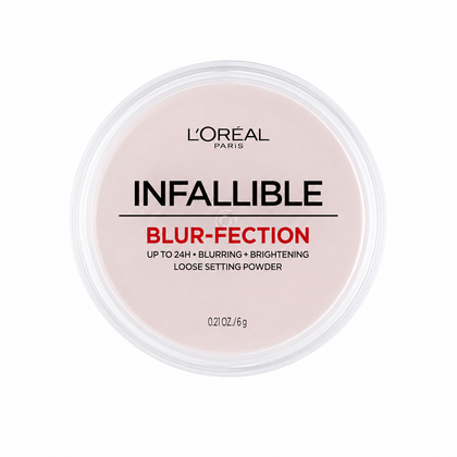 Polvo Fijador Suelto L'Oréal Infallible Blur-Fection – Difumina y Aclara Tono 05 Medium Deep