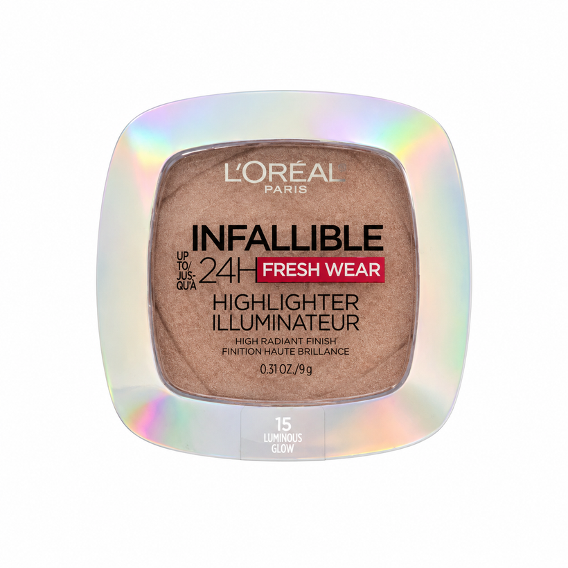 Iluminador Líquido L'Oréal Infallible 24H Fresh Wear – Glow Tono 15 Champagne Glow