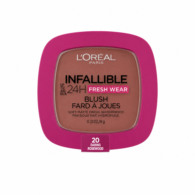 Rubor Líquido L'Oréal Infallible 24H Wear – Larga Duración Tono 20 Daring Rosewood