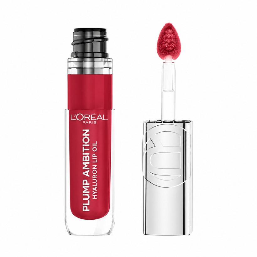Aceite Labial L'Oréal Plump Ambition – Lip Oil Hialurónico con Efecto Volumen 390 Cherry Cherie