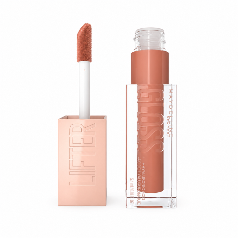 Brillo Labial Maybelline Lifter Gloss – Gloss Hidratante con Efecto Volumen 027 Toffee