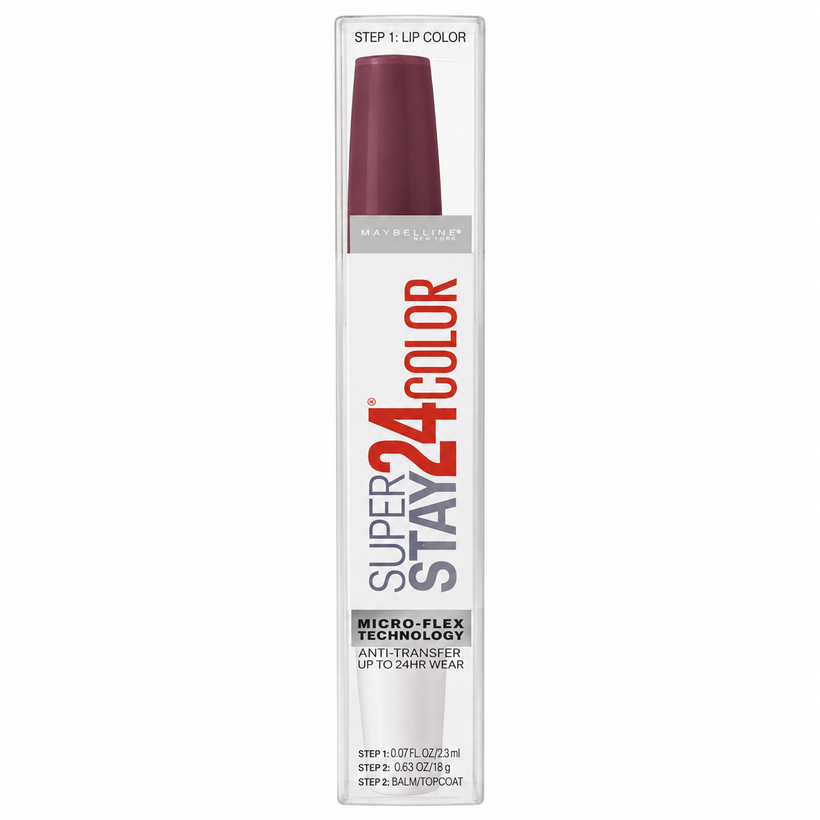 Labial Líquido Maybelline Super Stay 24 – Color que Dura Tono 055 Perpetual Plum
