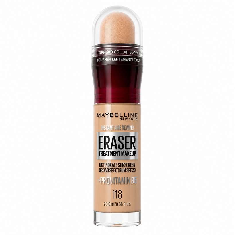 Base con Tratamiento Maybelline Instant Age Rewind – Efecto Antiedad Tono 118 Light Beige