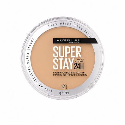 Base en Polvo Maybelline Super Stay 24H – Cobertura Larga Duración Acabado Mate Tono 332