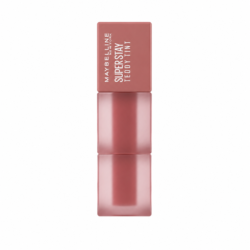 Tinta Labial Maybelline SuperStay Teddy Tint – Color Mate Aterciopelado 90 Ribbon Tied