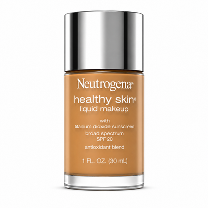Base Líquida Neutrogena Healthy Skin con SPF 20 – Cobertura Natural Tono Buff 30