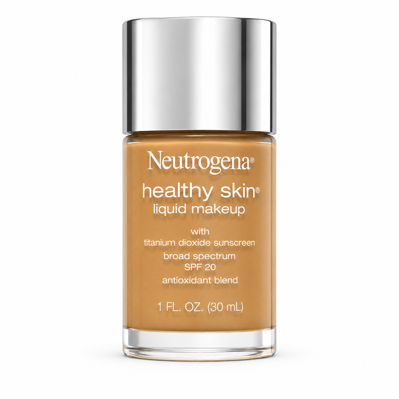 Base Líquida Neutrogena Healthy Skin con SPF 20 – Cobertura Natural Tono Natural Beige 60