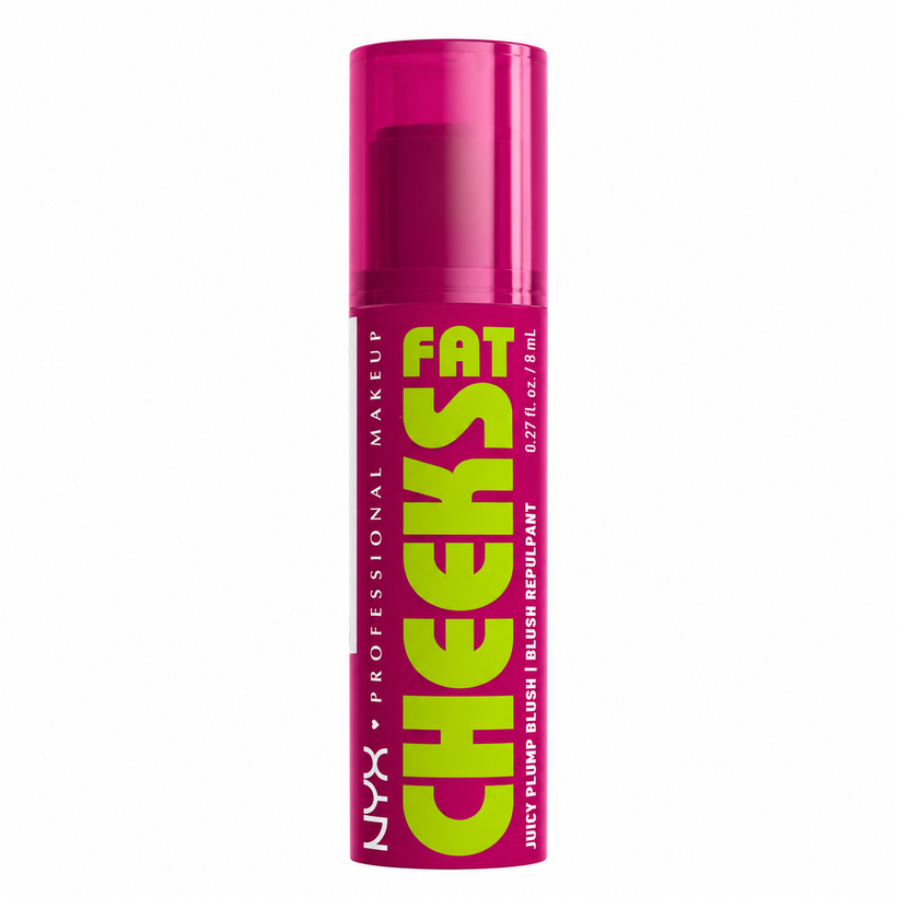 Rubor Líquido NYX Fat Cheeks Juicy Plump – Acabado Jugoso Tono Plum Pop