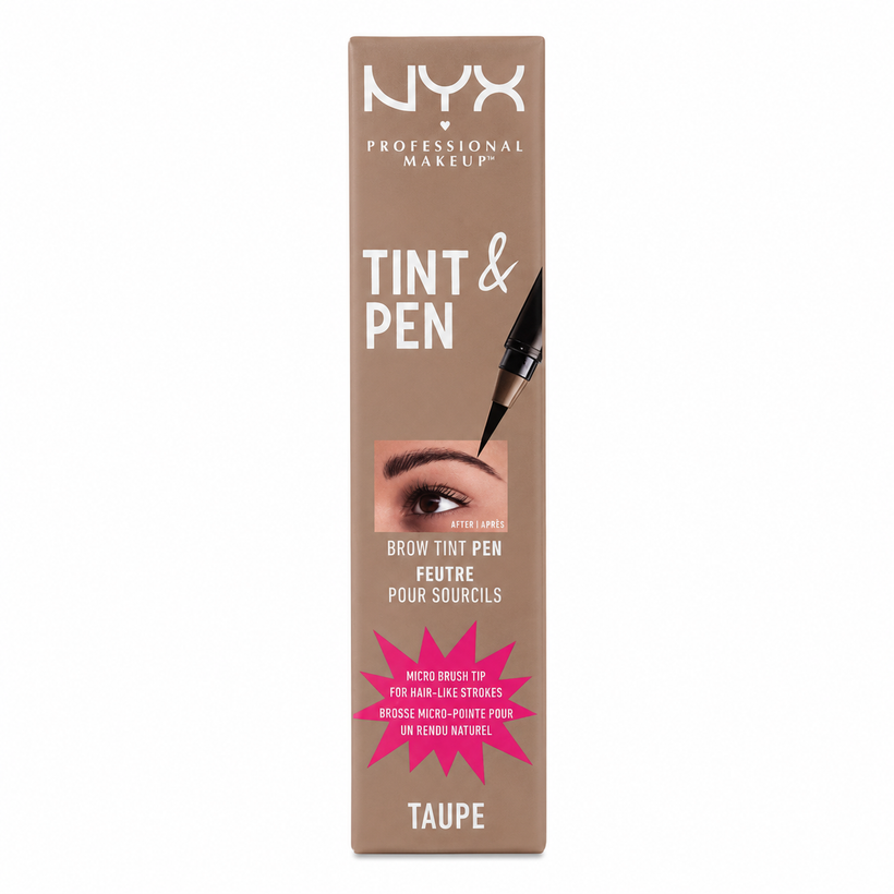 Tinte de Cejas NYX Lift & Snatch Brow Tint Pen – Trazo tipo Vello Tono Taupe