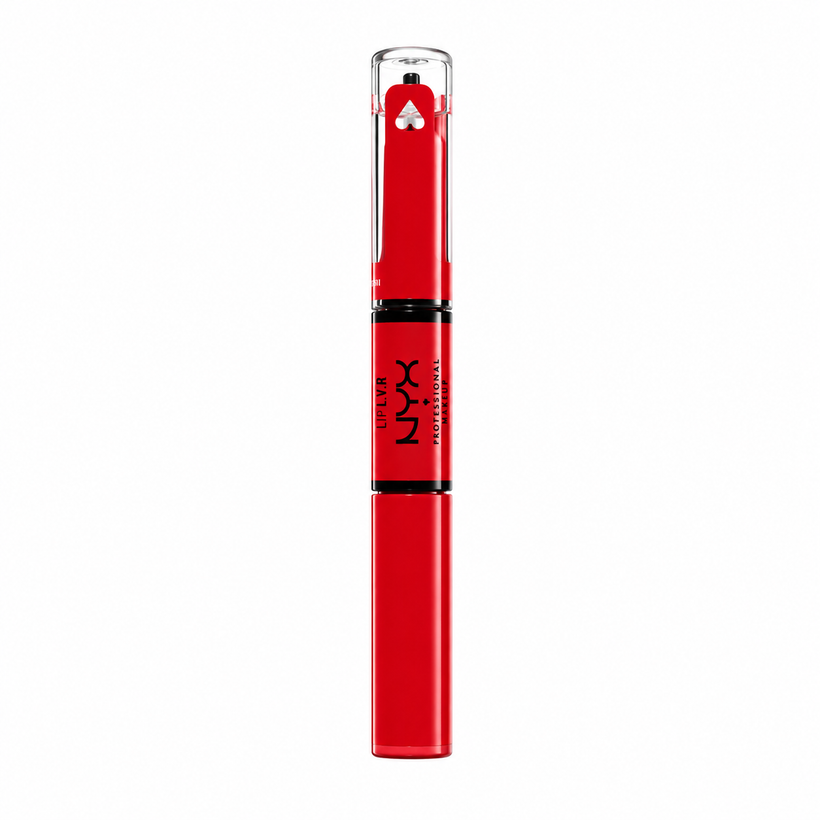 Labial Líquido NYX Shine Loud – Alto Pigmento y Brillo de Larga Duración Rebel In Red